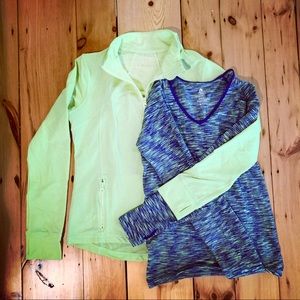 2 pack! 💦 Workout zip up jacket & long sleeve 💦